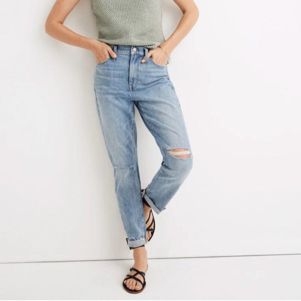 Madewell The High-Rise Slim Boyjean in Elkhart Wash